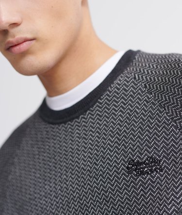 Orange Label Cotton Crew Neck Jumper Image 4