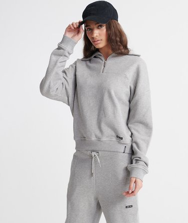 Bluza dresowa ze stójką Edit z dzianiny loopback Image 1