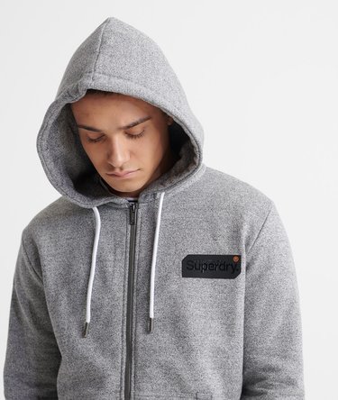 Sudadera con capucha, cremallera y logo Core Black Out Image 4
