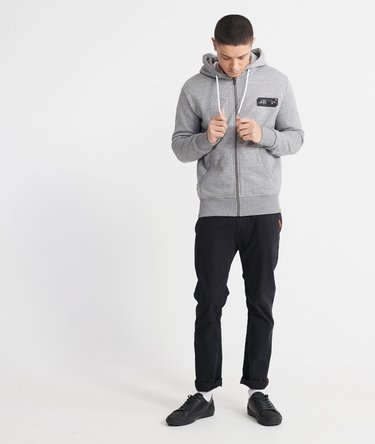 Sudadera con capucha, cremallera y logo Core Black Out Image 2