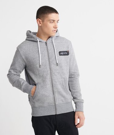 Sudadera con capucha, cremallera y logo Core Black Out Image 1