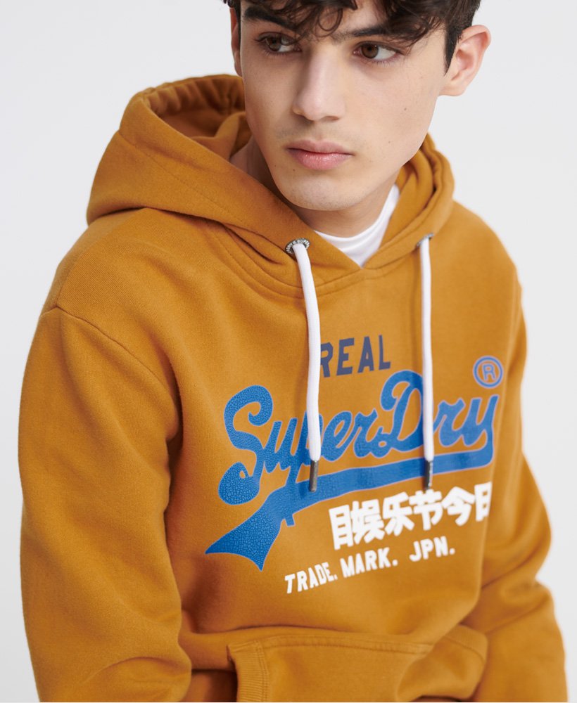 mens Vintage Logo Desert Hoodie in Spectra Yellow | Superdry US