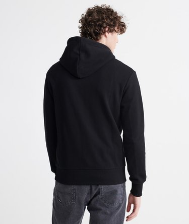 Gestreepte Sport Loopback hoodie met Core-logo Image 3