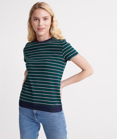 T-Shirt mit Spitzensaum Image 1