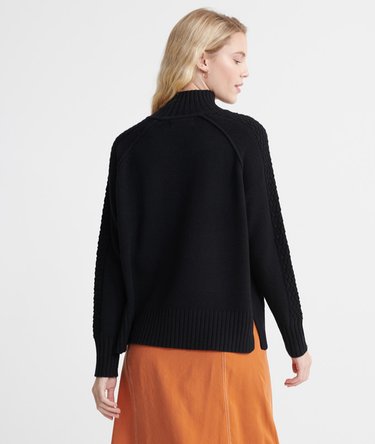 Phoebe Cable Lightweight Knit Jumper Image 3