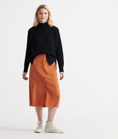 Phoebe Cable Lightweight Knit Jumper Image 2