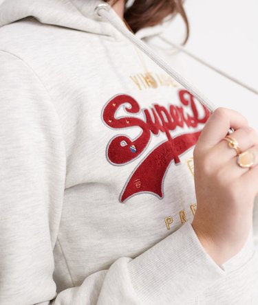 Premium Goods Preppy Applique Hoodie Image 4