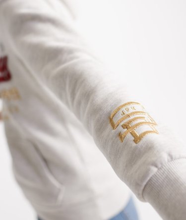Premium Goods Preppy Applique Hoodie Image 5