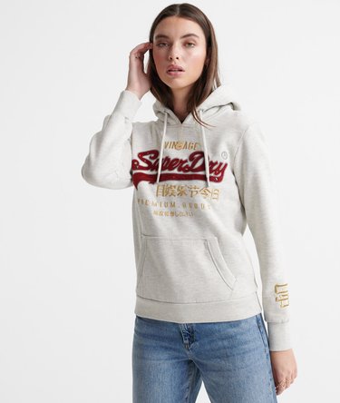 Premium Goods Preppy Applique Hoodie Image 1