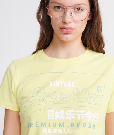 T-shirt à contour en coton biologique Premium Goods Label Image 5