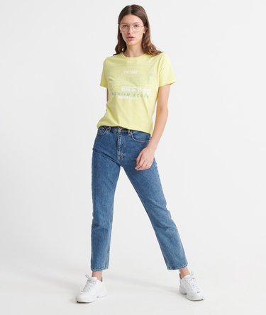 T-shirt à contour en coton biologique Premium Goods Label Image 2