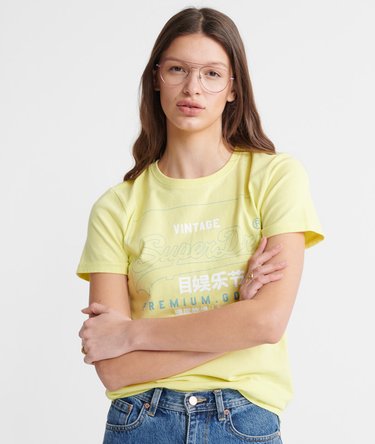 T-shirt à contour en coton biologique Premium Goods Label Image 1