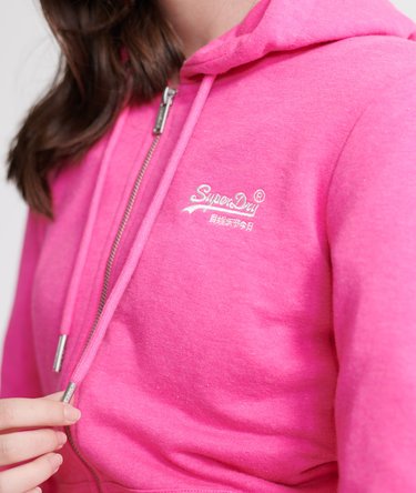 Orange Label Loopback Zip Hoodie Image 4