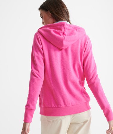 Orange Label Loopback Zip Hoodie Image 3