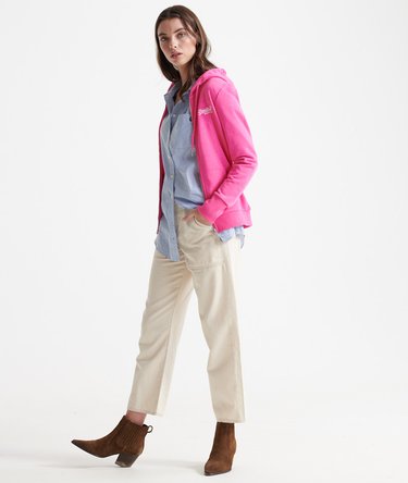 Orange Label Loopback Zip Hoodie Image 2