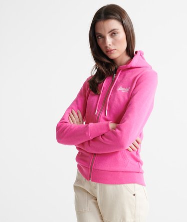 Orange Label Loopback Zip Hoodie Image 1