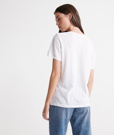 Organic Cotton Essential V-Neck T-Shirt Image 3