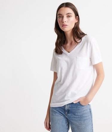 Organic Cotton Essential V-Neck T-Shirt Image 1