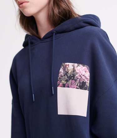 Sweat à capuche oversize Fleur Image 6