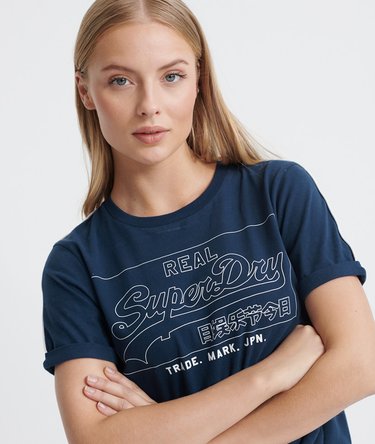 Kastiges Vintage Logo Outline Piping T-Shirt Image 1