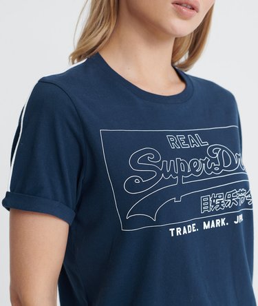 Kastiges Vintage Logo Outline Piping T-Shirt Image 5