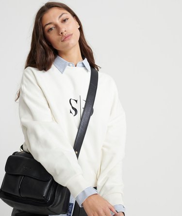 The Edit Slouchy Crew Neck Sweatshirt Image 4