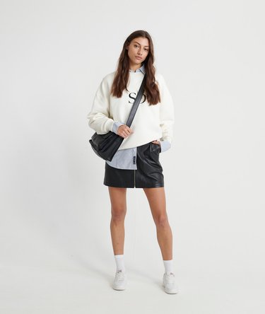 The Edit Slouchy Crew Neck Sweatshirt Image 2