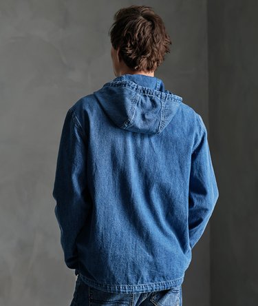 Hooded Denim Jacket Image 3