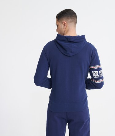 Sudadera de rizo de algodón con capucha, cremallera y gráfico Trophy Image 3