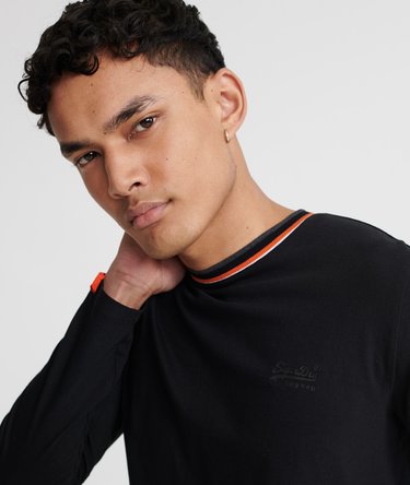 Organic Cotton Athletic Ringer Long Sleeve Top Image 4