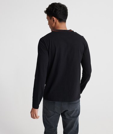 Organic Cotton Athletic Ringer Long Sleeve Top Image 3