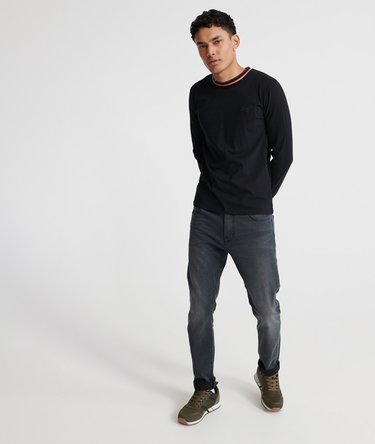 Organic Cotton Athletic Ringer Long Sleeve Top Image 2