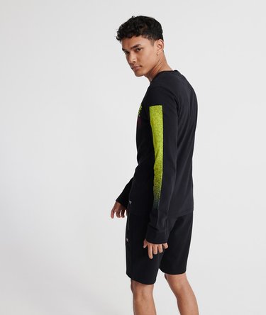 Neon Halftone l&aring;ng&auml;rmad t-tr&ouml;ja Image 3