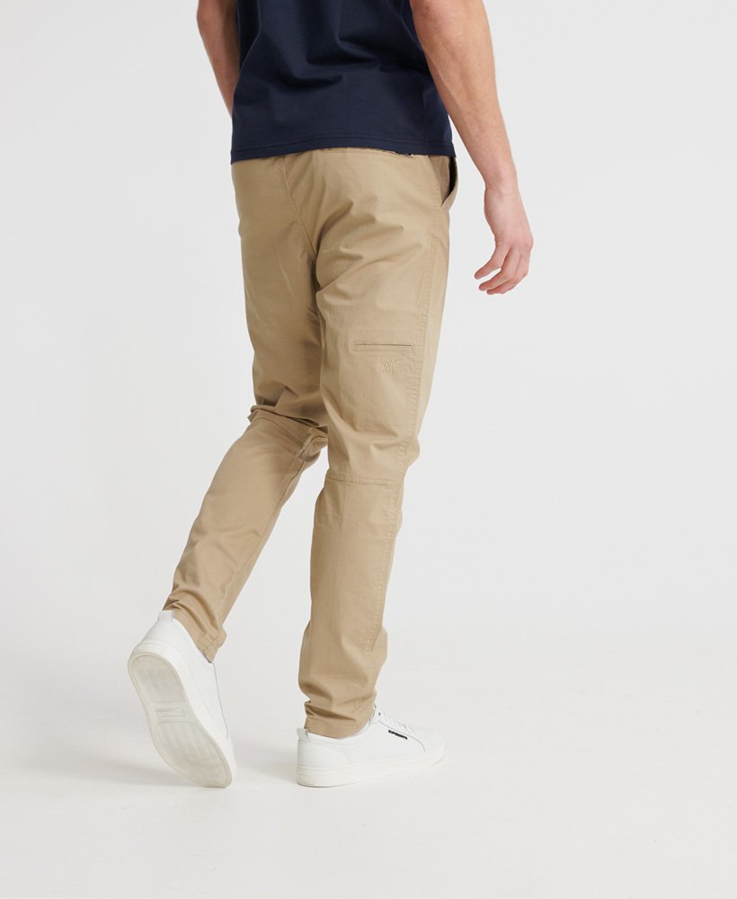 mens Worldwide Drawstring Pants in Grain Khaki | Superdry US