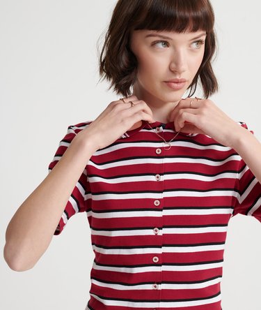 Preppy Polo Button Down Shirt Image 4