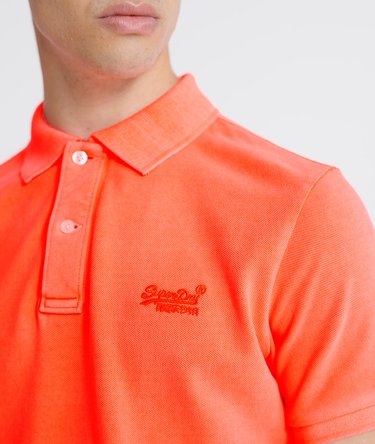 Organic Cotton Vintage Washed Pique Polo Image 4
