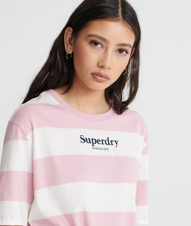 Harper Stripe Boxy T-Shirt Image 1