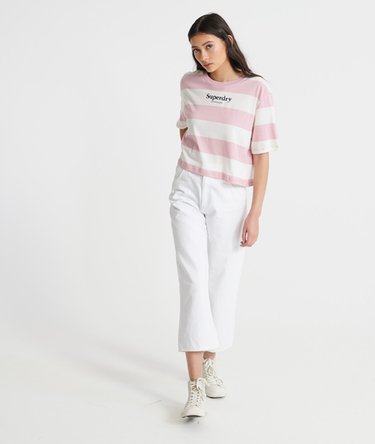 Harper Stripe Boxy T-Shirt Image 2
