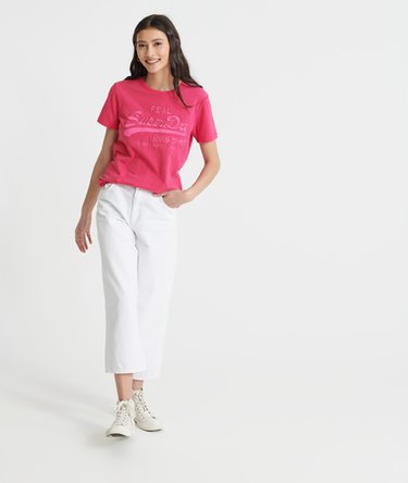 Camiseta tonal con logo Vintage bordado Image 2