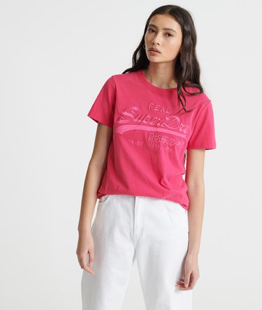 Camiseta tonal con logo Vintage bordado Image 1
