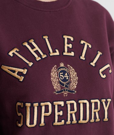 Contemporary Varsity Metallic Crew Sweatshirt Image 6