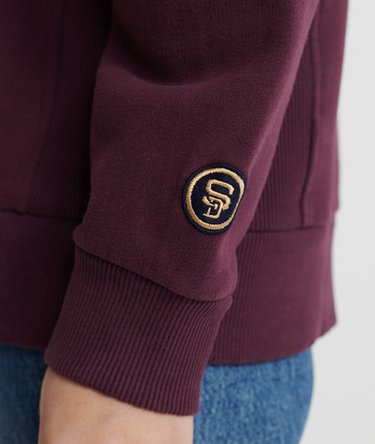 Contemporary Varsity Metallic Crew Sweatshirt Image 5