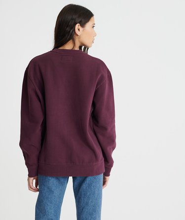 Contemporary Varsity Metallic Crew Sweatshirt Image 3