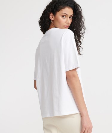 Swiss Logo Outline Boxy T-Shirt Image 3