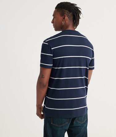 Organic Cotton City Neon Box Fit Stripe T-Shirt Image 3