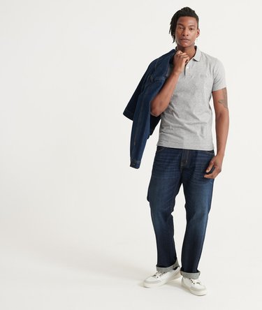 Organic Cotton Jersey Short sleeved Polo Shirt Image 2