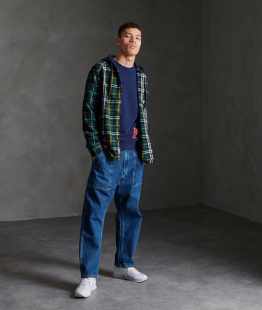 Sudadera clásica con cuello redondo en algodón de rizo con diseño gráfico Trophy Image 2