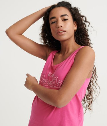 Camiseta de tirantes con logo Vintage Outline Pop Image 4