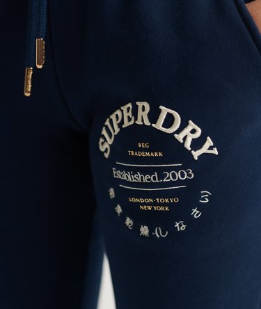 Serif joggers med broderi Image 4