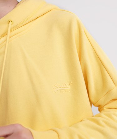 Elite Crop Loopback-Hoodie aus der Orange Label Kollektion. Image 4